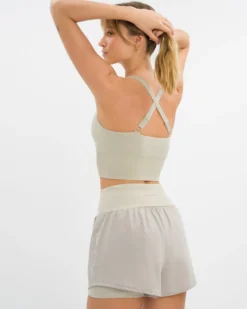 Athena Hotpant Set - Dove Grey