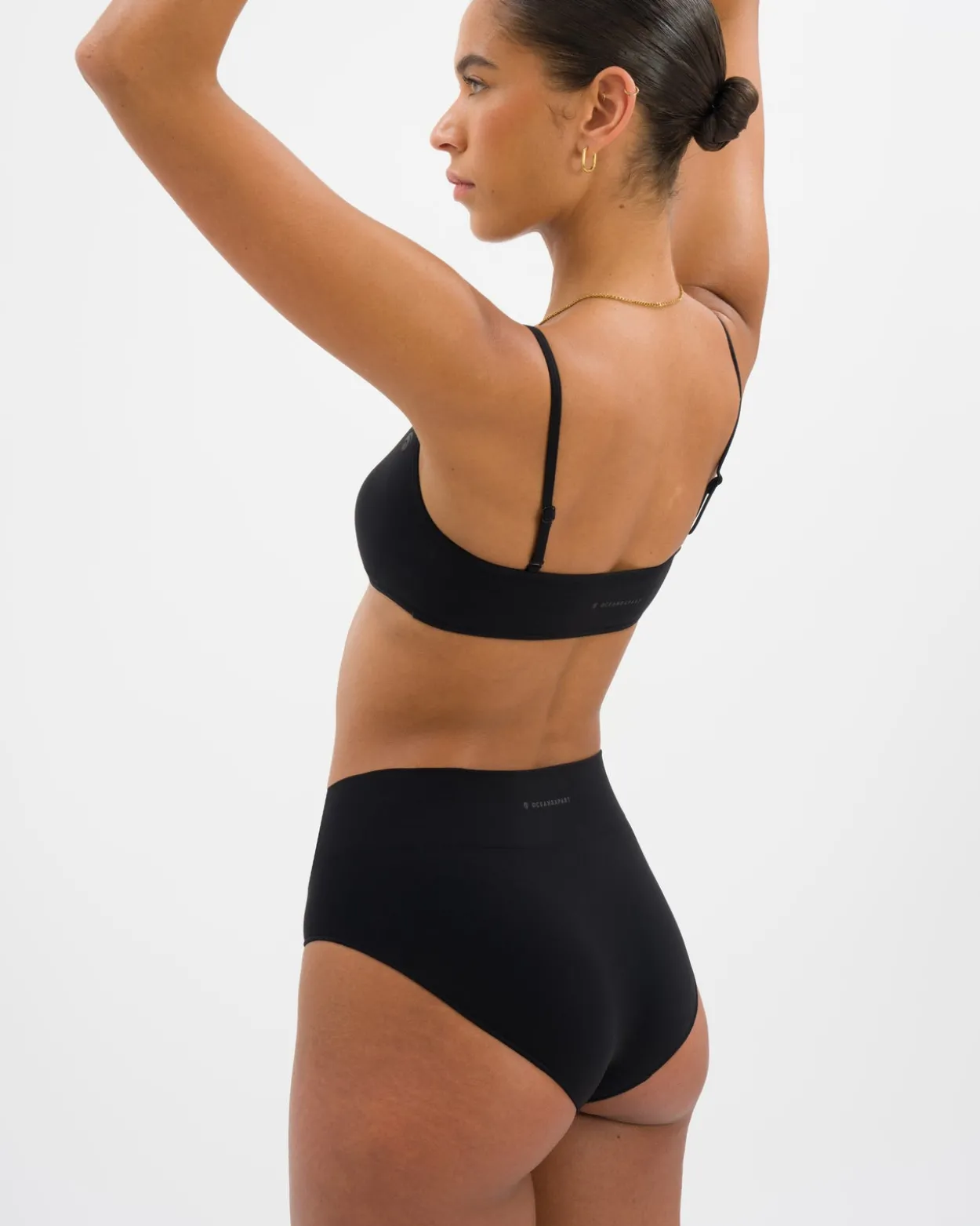 Cloudy Pantie Set - Black