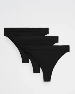 Cloudy Thong Set Deluxe - Black