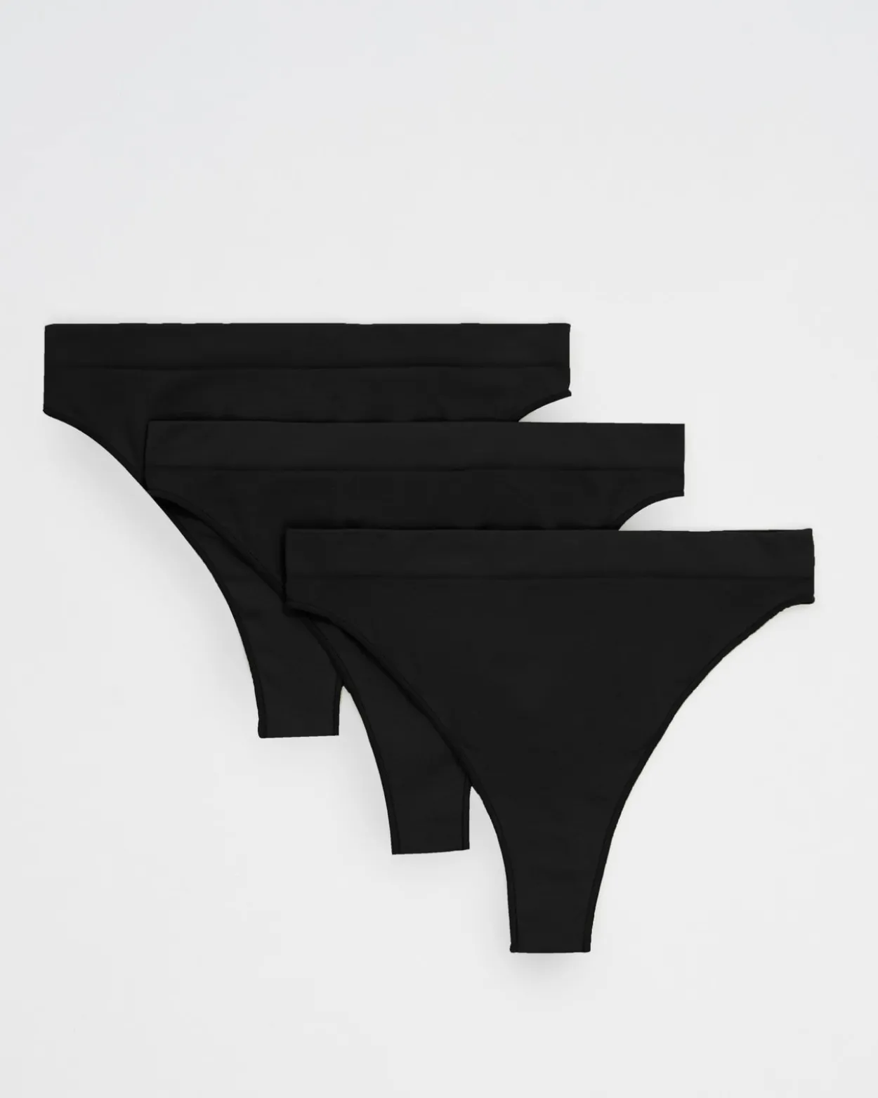 Cloudy Thong Set Deluxe - Black