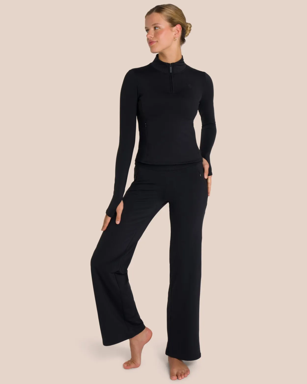 Florence Layer Straight Leg Set - Black