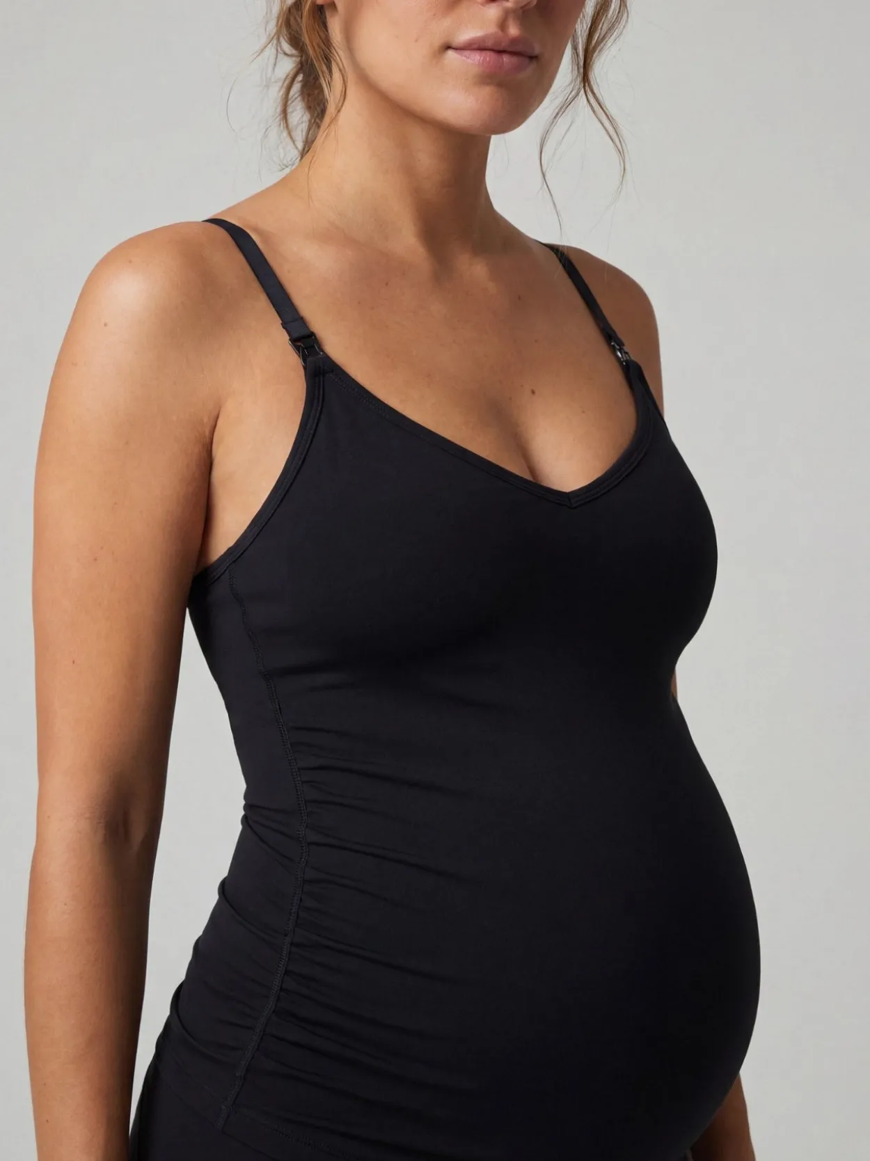 Gianna Maternity Set - Cream White & Dark Oak