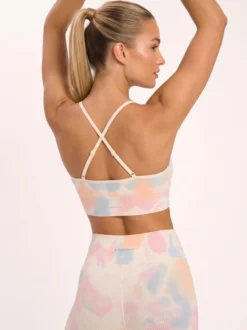 Maya Hotpant Set - Light Silky Yellow Tie Dye