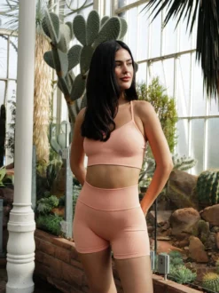 Maya Hotpant Set - Light Silky Yellow Tie Dye