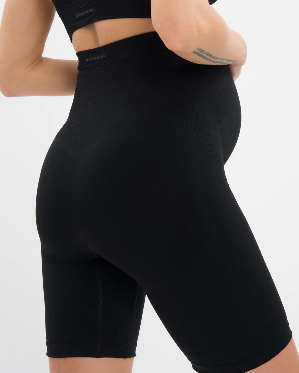 Mila Maternity Biker Set - Black