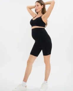 Mila Maternity Biker Set - Black