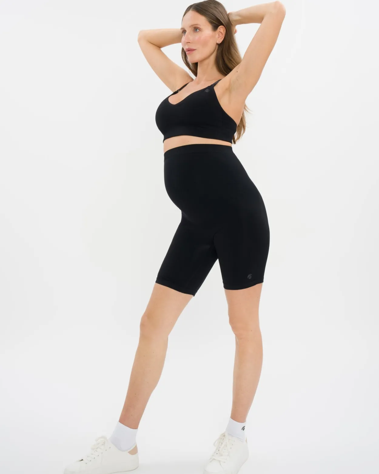 Mila Maternity Biker Set - Black