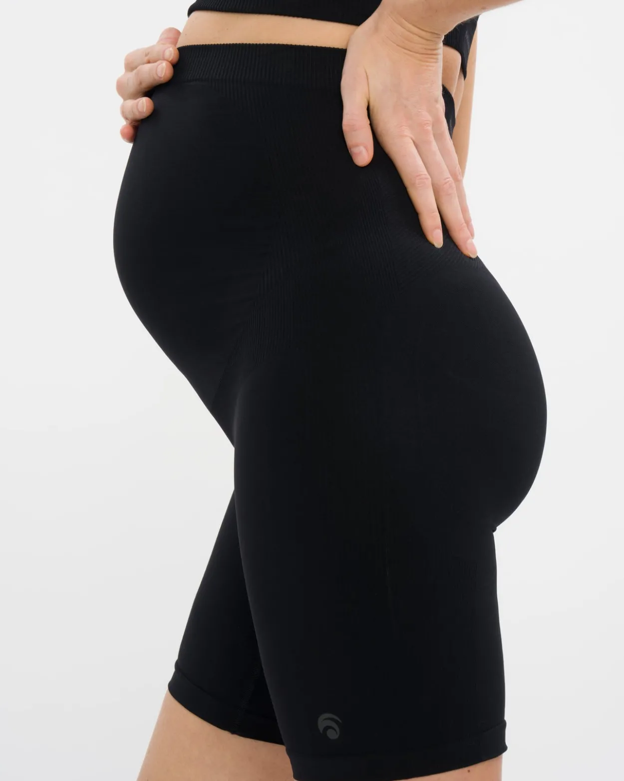 Mila Maternity Biker Set - Black