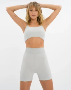 Serena Hotpant Set - Grey Marble